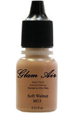 Set of Three (3) Airbrush Makeup Foundations Matte M11 Ginger, M12 All Spice, M13 Soft Walnut Water-based Makeup Lasting All Day 0.25 Oz Bottle By Glam Air