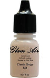 Glam Air Airbrush Makeup Foundations Set Two  M4 Classic Beige And M5 Natural Olive Beige  for Flawless Looking Skin Matte Finish For Normal to Oily Skin (Water Based)0.25oz Bottles