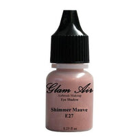 Glam Air Set of Three (3) Airbrush Eye Shadow s-E24Light Mint Shimmer , E26Chestnut Shimmer, & E27Shimmer Mauve Airbrush Water-based 0.25 Fl. Oz. Bottles of Eyeshadow