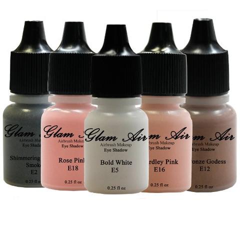 Fall in Love Collection 5 Shades of Glam Air Airbrush Makeup Water-based Formula Last Over 18 Hours (For All Skin Types)E2,E5,E12,E16,E18