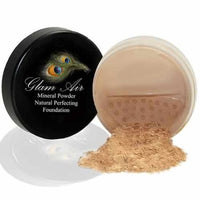 Glam Air Mineral Foundation, Natural Perfection Powder Foundation Compare with Bare Minerals and MAC Mineralize (LIGHT)