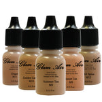 Glam Air Airbrush Water-based Foundation in 5 Assorted Tan Matte Shades (For Normal to Oily Tan Skin)